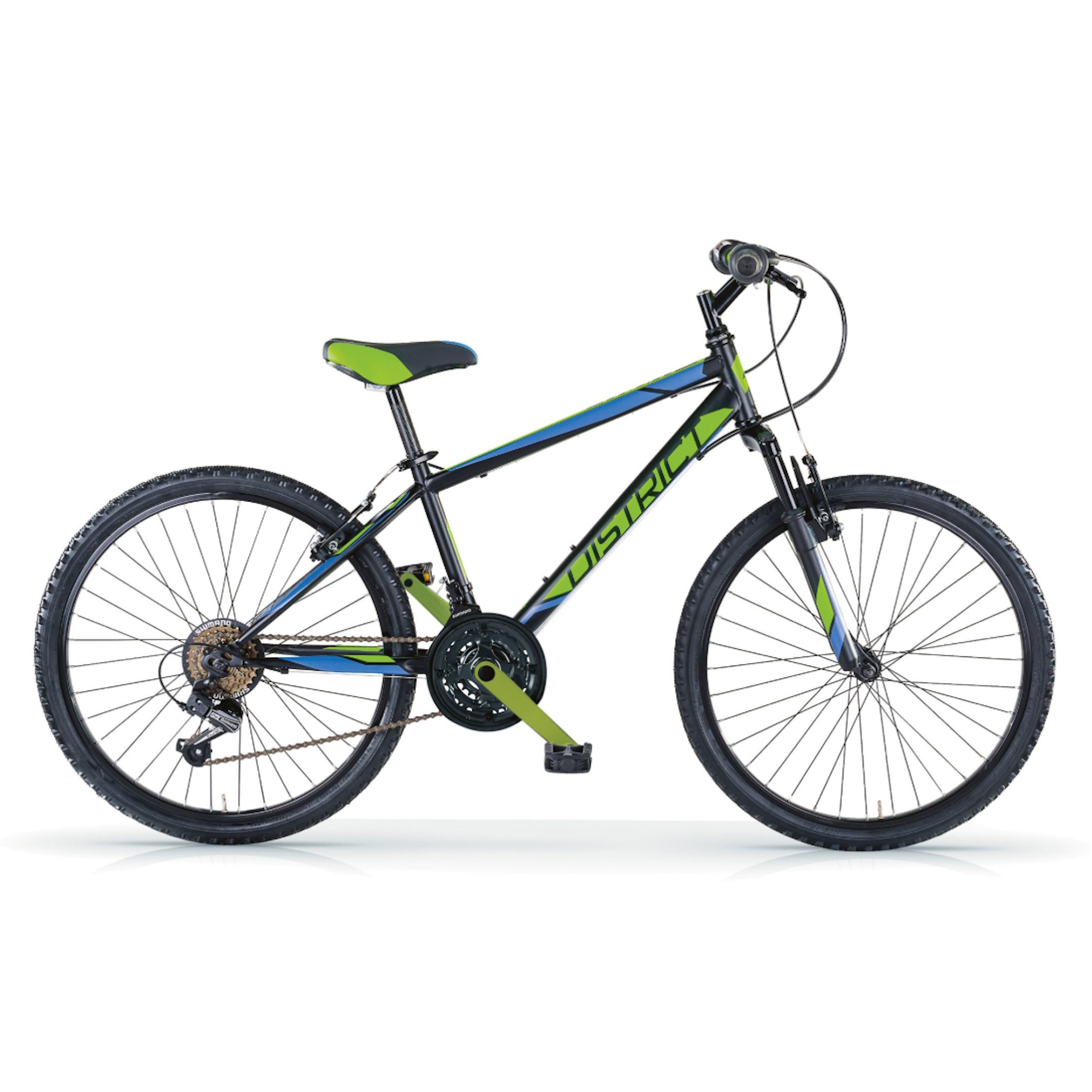 DISTRICT_M_24 Matt Black-Neon Green 1920x1920 MBM DISTRICT M 24" 18s Matt Black - Neon Green Vista lato guarnitura