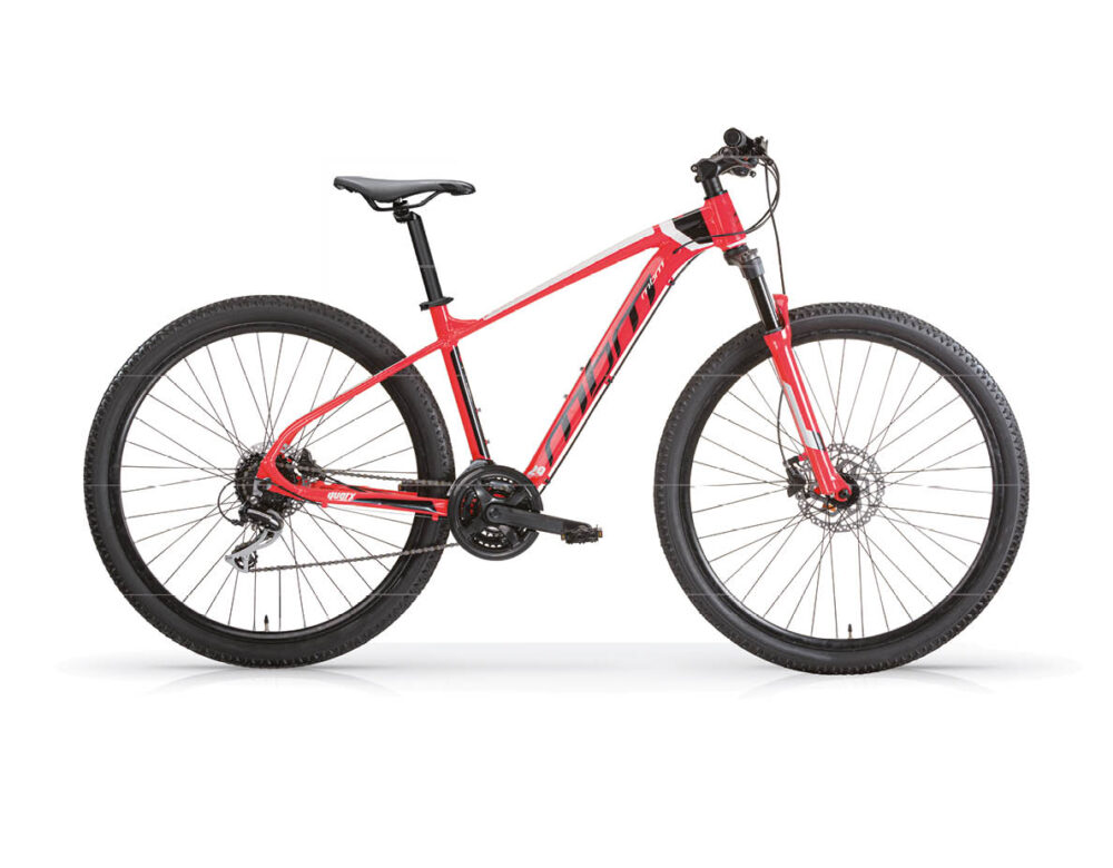 MBM Quarx Neon Red MTB Vista lato guarnitura