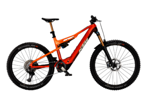 KTM MACINA KAPOHO EXONIC DI2 | BURNT'FRESH ORANGE+CARBON | Vista lato guarnitura