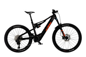 KTM MACINA KAPOHO MASTER L DI2 | MARS BLACK MATT (ORANGE) | Vista lato guarnitura