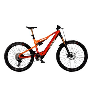 KTM MACINA KAPOHO EXONIC DI2 | BURNT'FRESH ORANGE+CARBON | Vista lato guarnitura