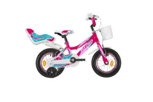 Atala Bunny Girl Fuxia/Bianco Kids Bike vista lato guarnitura