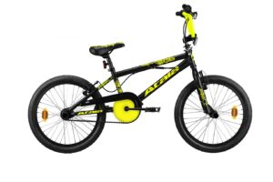 Atala Crime Nero/Giallo fluo opaco BMX vista lato guarnitura