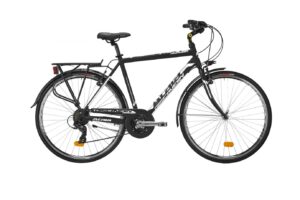 Atala Discovery S 21V Man Black Trekking Bike vista lato guarnitura