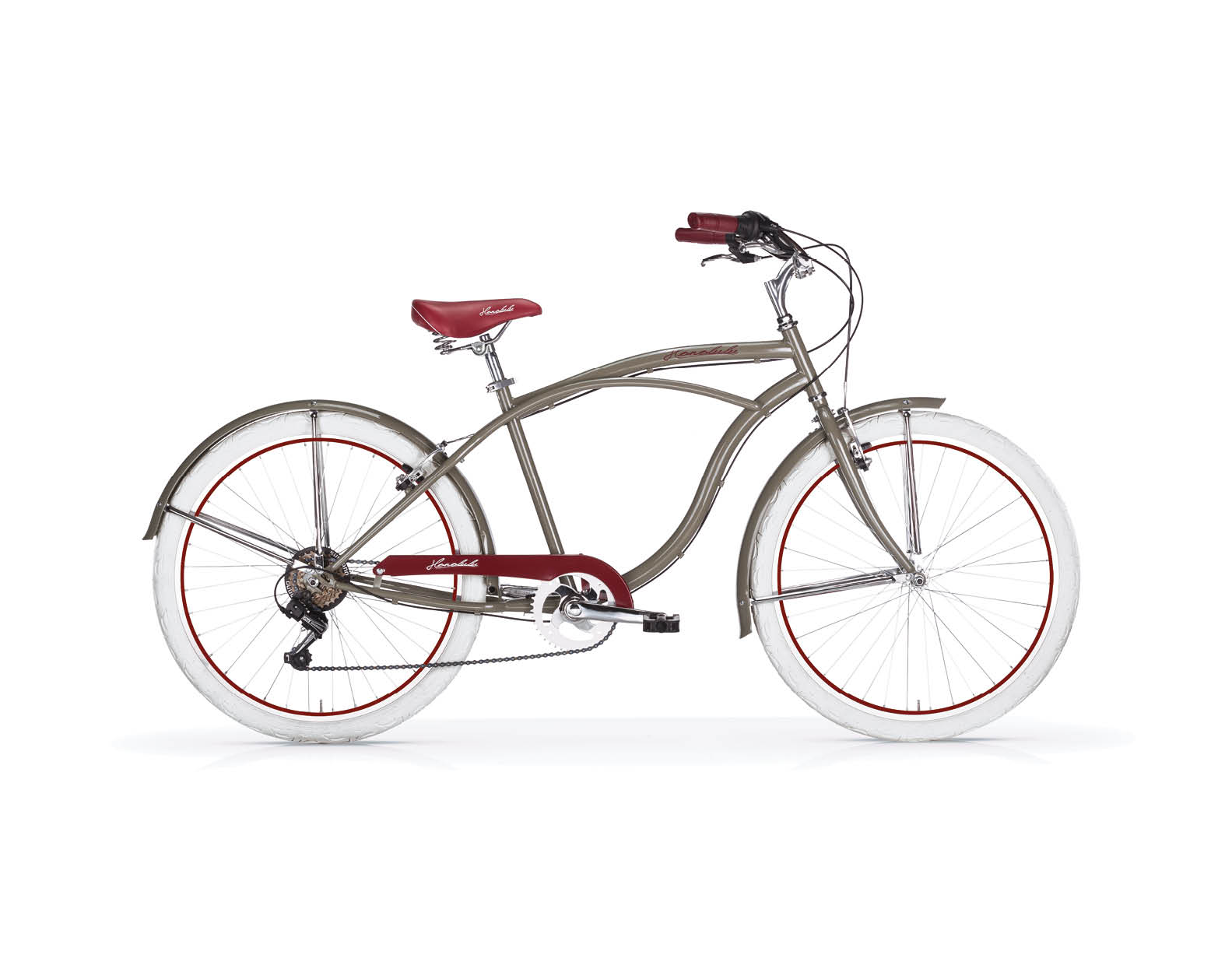 MBM Honolulu M Military Green Cruiser Bike Vista lato guarnitura