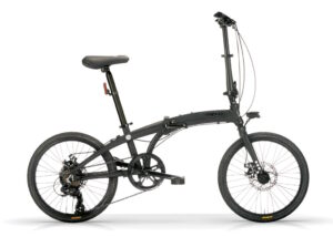 MBM Snap Matt Black Folding Bike Vista lato guarnitura