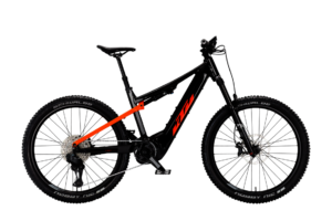 KTM MACINA LYCAN 771 DI2 | Flaming Black (Space Orange) | Vista lato guarnitura