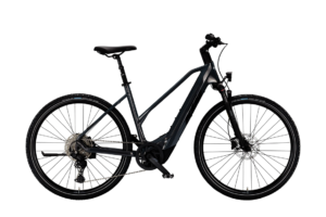 KTM MACINA CROSS CX 820 L WOMAN | FLAMING GREY (BLACK+ORANGE) | Vista lato guarnitura