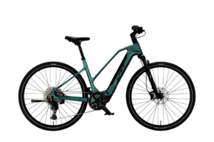 KTM MACINA CROSS SX ELITE WOMAN| ROYAL TEAL MATT (BLACK GLOSSY) | Vista lato guarnitura