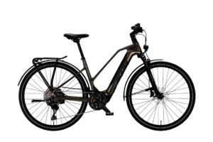 KTM MACINA SPORT SX ELITE DI2 WOMAN | OLIVE PEARL (NERO OPACO) | Vista lato guarnitura