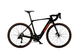 KTM MACINA REVELATOR SX PRIME DI2 | CARBON+ORANGE FLAKES | Vista lato guarnitura