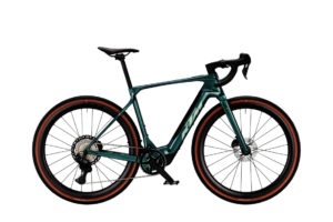 KTM MACINA GRAVELATOR SX PRIME DI2 | ROYAL TEAL (SILVER+BLACK) | Vista lato guarnitura