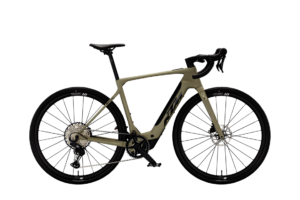 KTM MACINA GRAVELATOR SX ELITE | CARGO GREEN MATT (BLACK GLOSSY) | Vista lato guarnitura