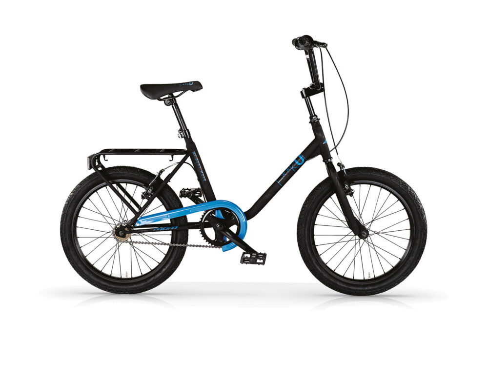 MBM F**k u! BLACK + NEON BLUE Kids Bike Vista lato guarnitura