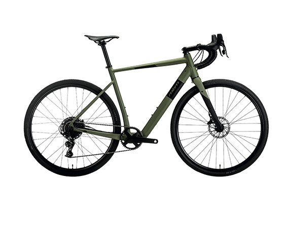 Keres_Mil_Gren MBM Keres Matt Military Green Gravel Bike vista lato guarnitura