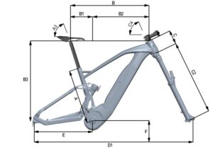 FANTIC XMF 1.7 CARBON Disegno telaio