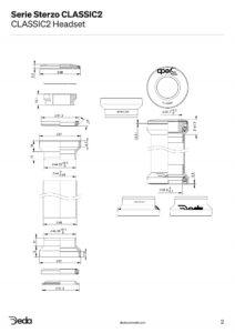 SERIE STERZO CLASSIC2 DEDA ELEMENTI DISEGNO DI SPECIFICHE TECNICHE