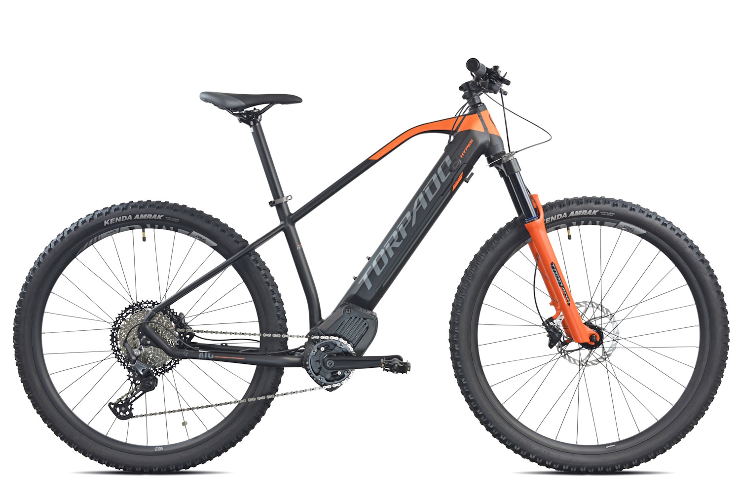 HYPER T970 | TORPADO | BLACK-ORANGE | Vista lato guarnitura