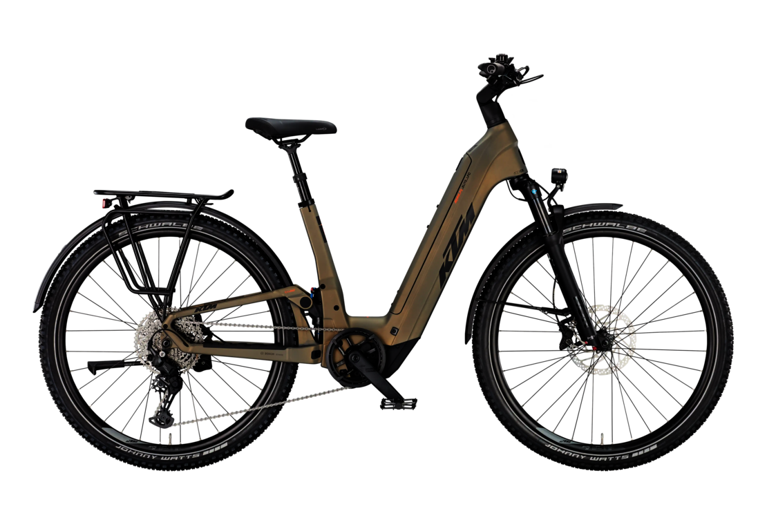 KTM MACINA AERA FS ELITE LFC | Nero-Arancione | Vista lato guarnitura