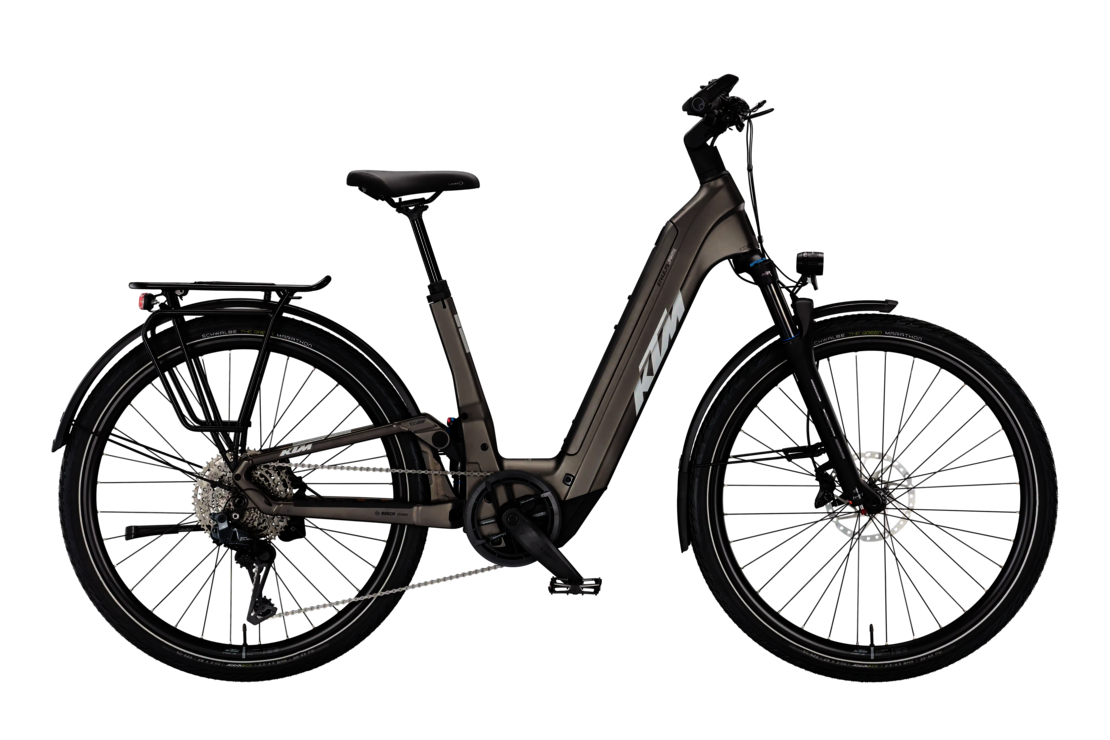 MACINA STYLE FS PRIME DI2 | GRIGIO MACCHINA OPACO (ARGENTO+NERO) | Vista lato guarnitura