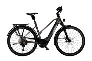 MACINA STYLE 810 DI2 WOMAN | GRIGIO MACCHINA OPACO (ARGENTO+NERO) Vista lato guarnitura
