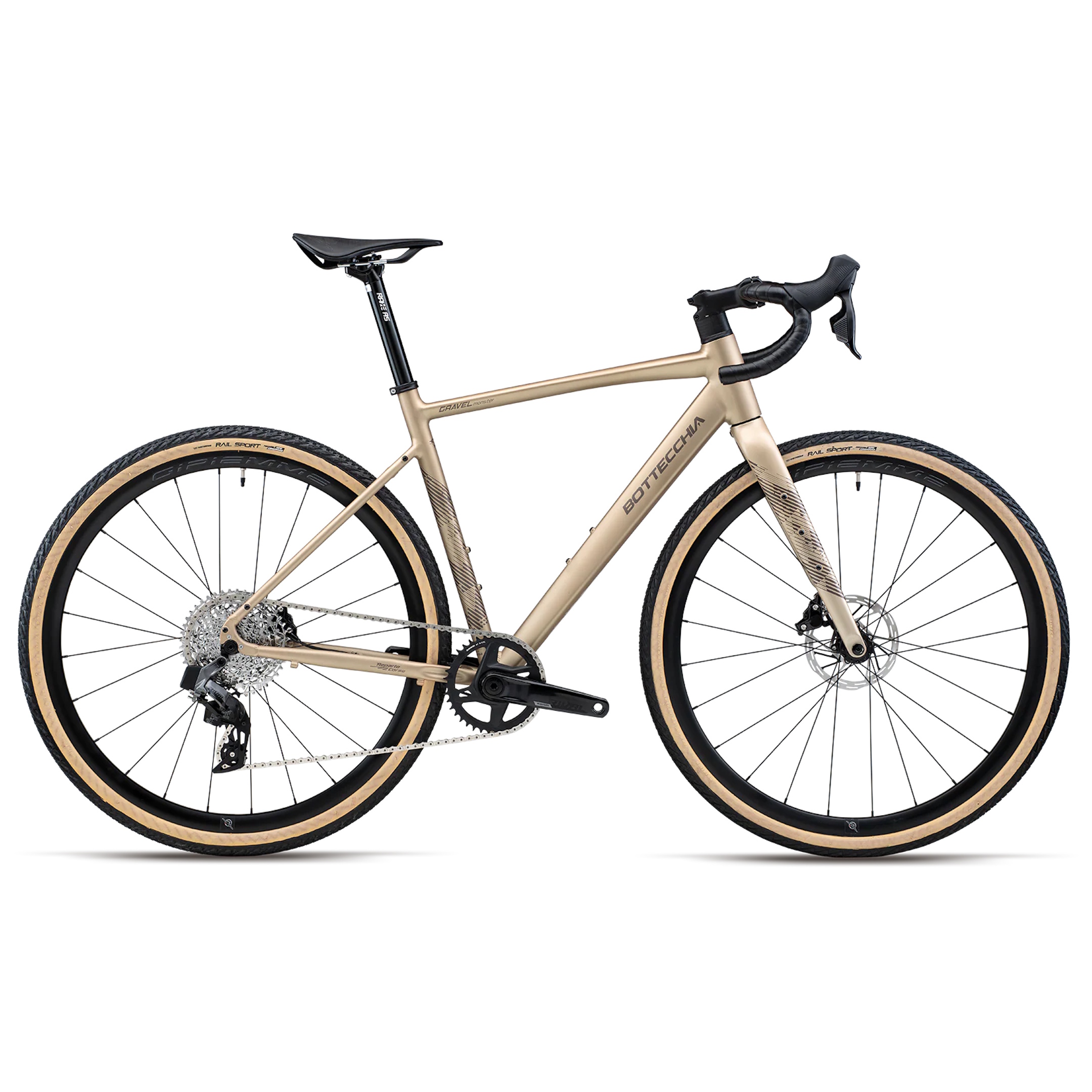 GRAVEL MONSTER_B4 SABBIA OPACO 2160x2160 GRAVEL MONSTER | BOTTECCHIA | B4 SABBIA OPACO | Vista lato guarnitura